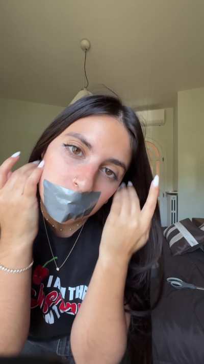 Sweet girls get gagged too&hellip;
