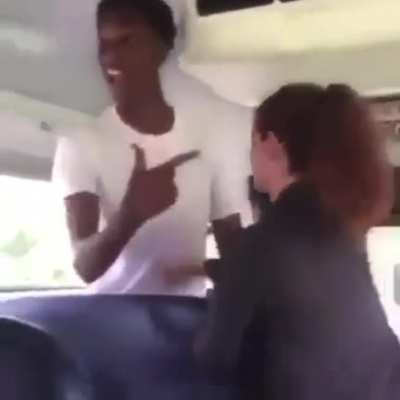Couple gets into argument on highschool school bus