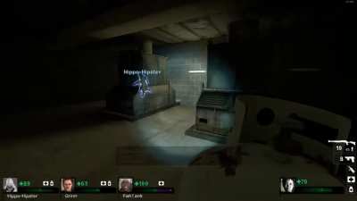 Friend playing Left For Dead 2 for the first time.