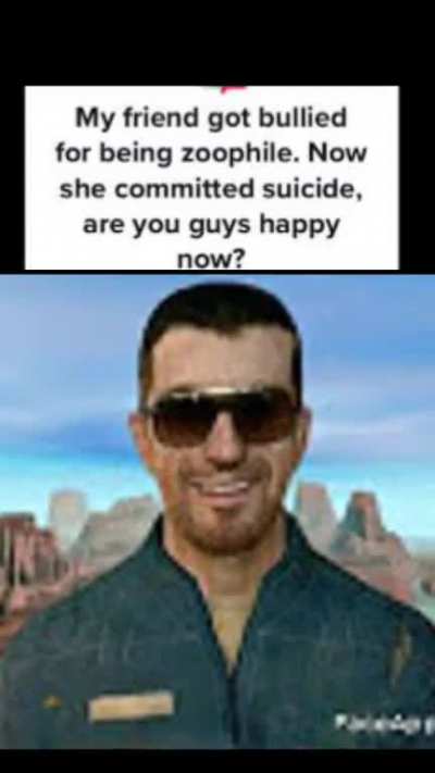 Nice he is dead