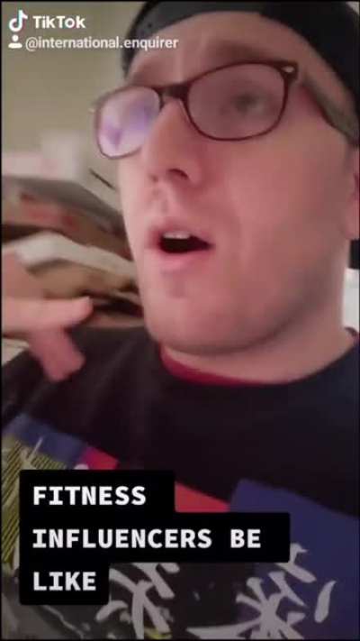 Fitness influencers with "easy fixes" to your problems be like