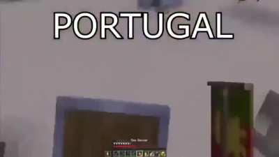 Portugal chegando no Brasil . Gosto muito de Portugal esse &eacute; s&oacute; um meemezinho bobo 😊