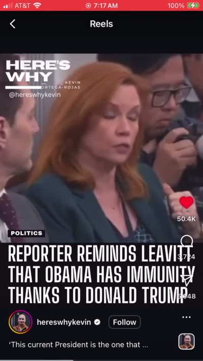 Donald Trump wants to prosecute Obama for treason, but because of Trump&rsquo;s legal challenges All Presidents have &lsquo;immunity&rsquo; from official acts .. oops!