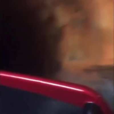 The truck does not approve of this roller coaster.