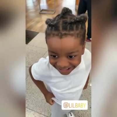 Lil Baby&rsquo;s son Jason was hype to meet Cj So Cool 😭