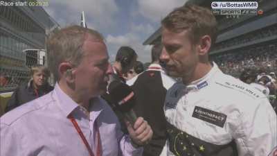 Brundle gives a lucky nipple tweak to Jenson