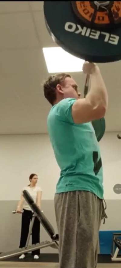 Started Barbell Overhead Pressing again. 6x155lbs/70kg @183lbs BW