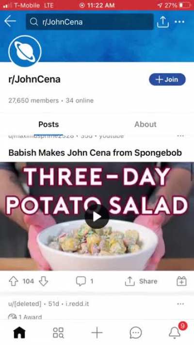 Salad of the potatoes