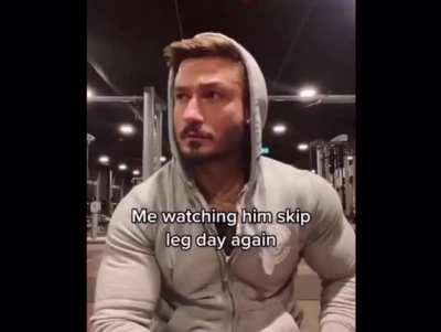He broke an important gym bro rule.