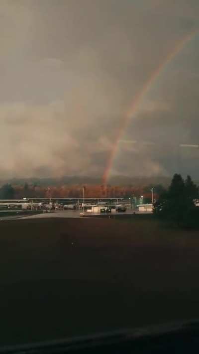 Rainbow from the train on the way home