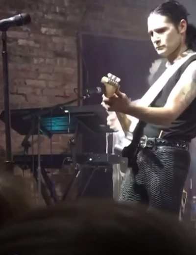 to sing into the mic