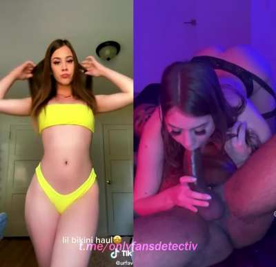 What you see on your slutty wifes Tiktok vs what i see when i fuck her phat ass