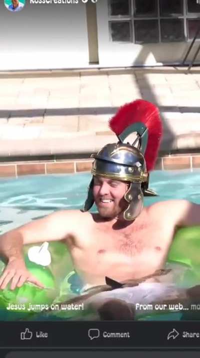 A blessed day at the pool