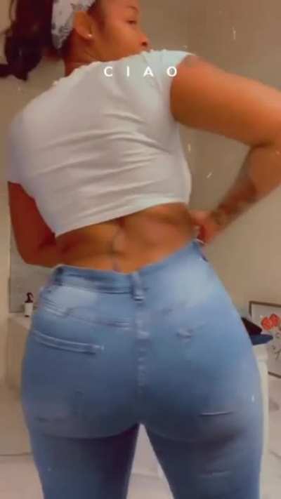 Jumping into them jeans