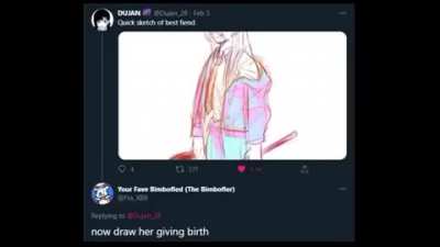 now draw her