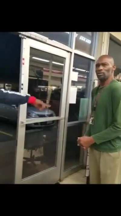 Sent him through the window
