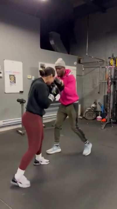Pad work.