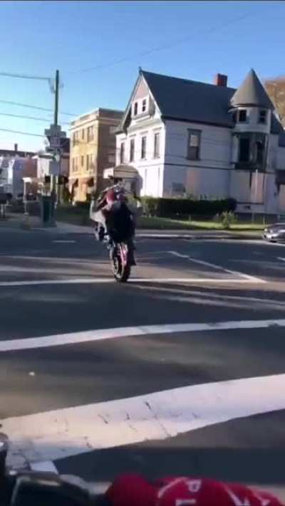 Let me just show off my skills on a public road!