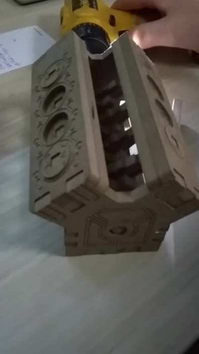 8mm MDF V8 Engine