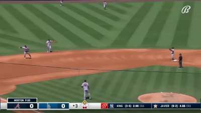 [Highlight] [Highlight] Mookie Betts forgets how many outs there are and gets double up at second.