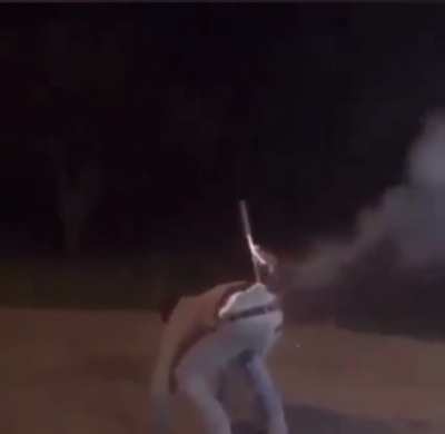 Really dodged the firework on that one..