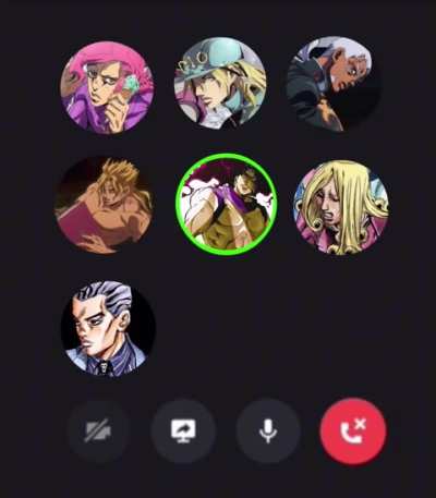 What if the jojo villains had a discord call? Made by me