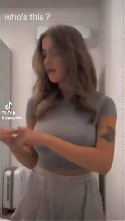 Who is she ? The TikTok tag is not hers