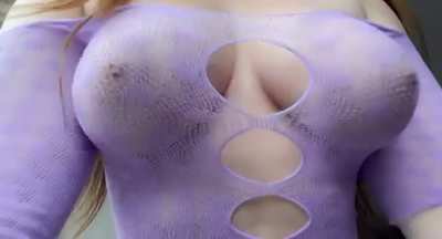 You&rsquo;ll love dating a busty ginger who never wears a bra, I promise 