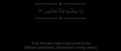 &hellip;"This is the Day of Judgement which you used to deny." (37:21)