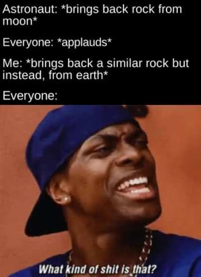 So I guess a grey rock without life is more special then...
