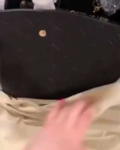 Excitement level 1000, receiving her new L.Vuitton bag&hellip;.