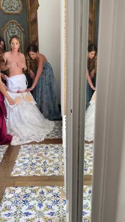 Getting ready for her big day