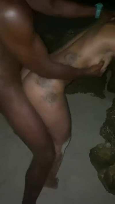 Fucking with several guys in the stone on one private beach!!!