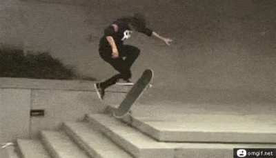 Skateboard seems to defy gravity