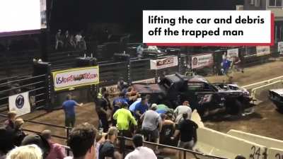 Guy got little too close to the action