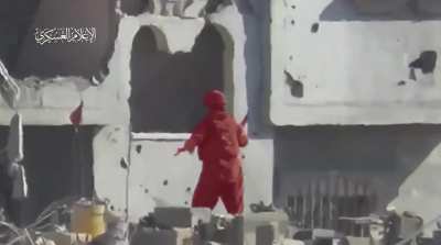 [NSFW] A sniper of the Al-Qassam Brigade shoots and kills an IDF soldier using a Ghoul Qassami sniper, east of Rafah, August 3 2024