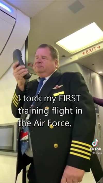 Pilots last flight announcement before retirment