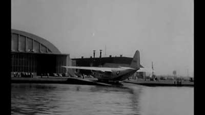 Fairchild YC-123E modified by Stroukoff Aircraft with a boundary layer control system and "pantobase" skis allowing it take off and land on water