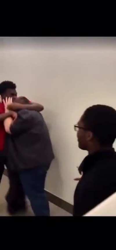 Glasses drop during fight