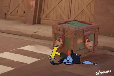 Rem riding tricycle hit a crate and die