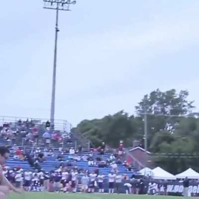 College Kid Storms Football Field and Gets Stuck in His Own Jeans