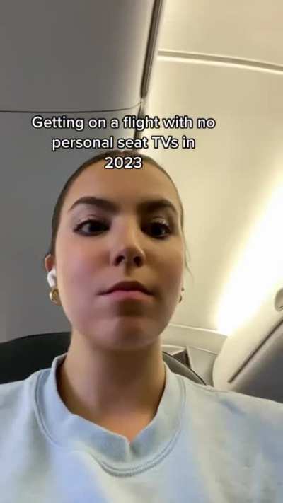 Girl is mad because she didn&rsquo;t get a seat TV
