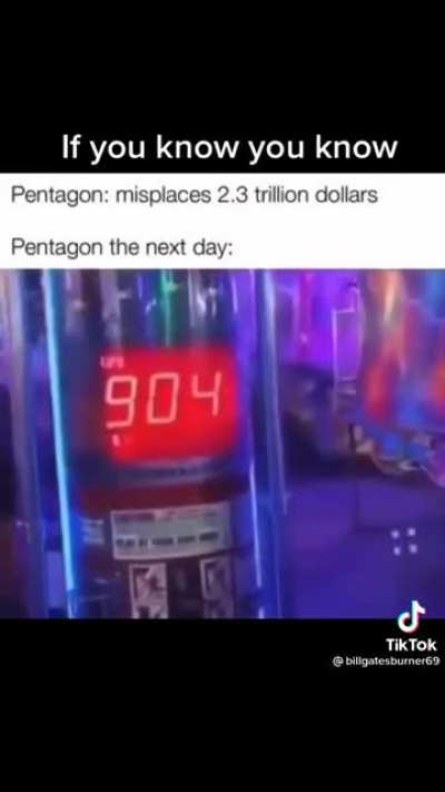Pentagon misplaced 2.3 trillion dollars