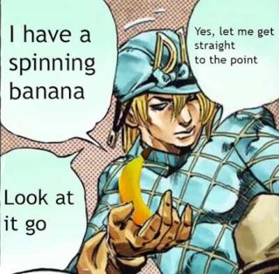 Diego loves his magical spinning banana
