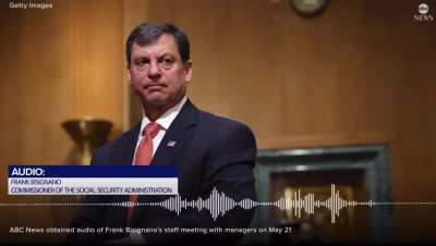 Leaked audio reveals Frank Bisignano, Trump&rsquo;s newly appointed head of the Social Security Administration, admitting he doesn't know what his job is.