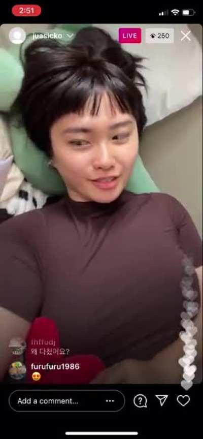 Laying in bed 🛌 POV - Instagram live video March 10, 2021