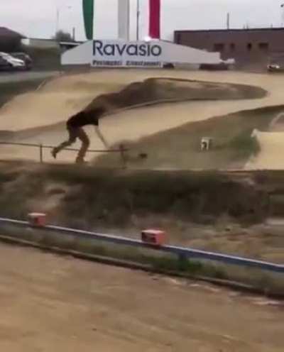 Dog likes to race..