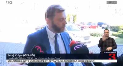 Head of the parliamentary committee for defense and security of Slovakia hopes to expel all Russian diplomats, when asked "which ones", he says "all of them, they are all spies"