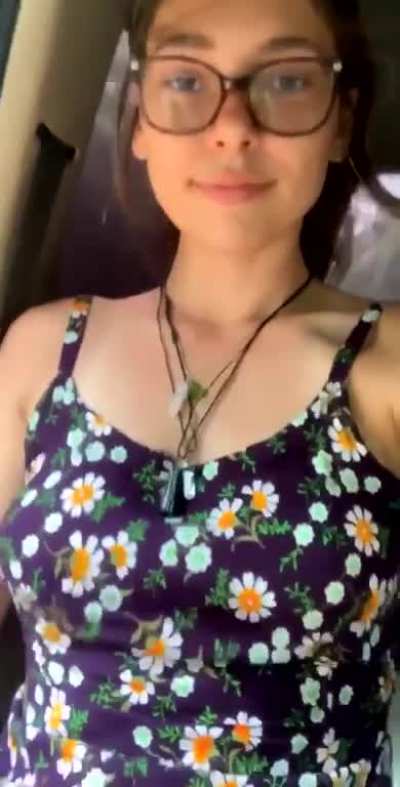 Trying my best not to distract the driver&hellip; think you would notice my dress riding up?