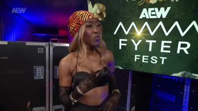 Tonight On AEW Fyter Fest: Queen Aminata calls out Thekla &amp;amp; challenges her to a match!